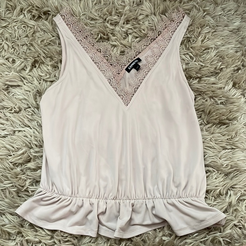 Express lace tank top